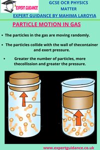 Matter Density Change of State Internal Energy Specific Heat Capacity Latent Heat Particle Motion in Gases Pressure in Gases