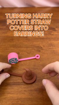 How to turn silicone straw covers into unique and adorable DIY earrings! Created by The Small Adventurer, shown on TikTok.