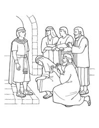 An illustration of Joseph forgiving his brothers.