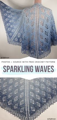 Hues of Blue Crochet Shawls Free Patterns - Free Crochet Patterns