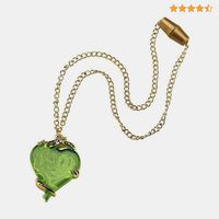 MALEFICENT PLAYTIME - A fun accessory for any Mal fan. Disney descendants bring a world of magic, spells and colorful accessories. Imagine any outfit or dress up with this beautiful unique necklace. CLASSIC DESIGN - A gold chain attached to a pendant of a green heart. It's surrounded by a golden dragon with two images of dragons etched inside. One size fits most children. DISNEY WORLD - Whether for parties, playing dress up or join the fun while watching the movie, this necklace is perfect piece