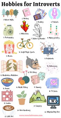 Introverts are often a misunderstood bunch. It seems like there are a lot of misconceptions about us. A couple I can think of is that we “zone out” or “don’t like people.” Hobbies for introverts can be a fantastic way to unwind in a world full of sensory overload. Re-energize yourself with these 23 ideas!