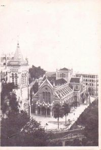 Catholic Cathedral above Robinson Rd,Hong Kong in 1946.