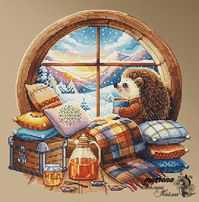 Size 125x125 cr DMS 35 colors and 7 blends of them. Cross, counting backstitch, several fractional ones in the hedgehog's eyes), fr. nodules. PDF and Saga files Stitches: 109 x 110. Size: 19.8 x 20 cm on canvas 27, 17.3 x 17.5 cm on canvas 32. DMS 42 colors. Stitches used: cross, half-cross, backstitch. PDF file includes: Pattern with color codes for backstitch and no backstitch. Pattern in black and white letters with and without embroidery. Template Key* You do not purchase commercial use rights when you purchase my template. Resale of my patterns is prohibited!* For personal use only! Another diagram from this series can be found here https://www.etsy.com/listing/1505048613/hedgehog-near-the-fireplace-cross-stitch?click_key=553db8058686c08dc535923918a0407c533b6bf0%3A1505048613&click_sum