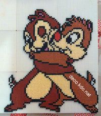 Chip n' Dale hama beads by Deco.Kdo.Nat