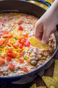 Sausage Queso Dip (with Real Cheese!)