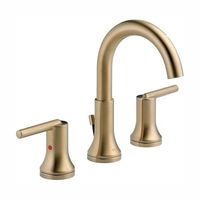 Delta Trinsic 8 in. Widespread 2-Handle Bathroom Faucet with Metal Drain Assembly in Champagne Bronze 3559-CZMPU-DST - The Home Depot