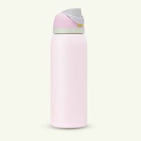 New! Owala Freesip Stainless Steel Water Bottle 40oz Candy Coated Pink Brand New! These Are Sold Out Online!