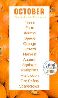 20+ October Preschool Themes with Lesson Plans and Activities - Natural Beach Living