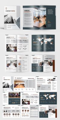 Company Profile Brochure Template INDD, AI, EPS - 25 pages