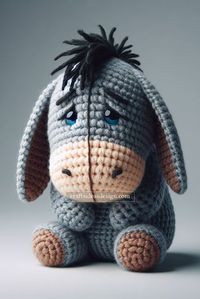 Creating an Eeyore Amigurumi, the beloved character from A.A. Milne's Winnie the Pooh series, is a delightful project for fans of crochet and classic children's literature.