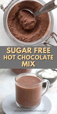 This easy sugar free hot chocolate mix makes ultra rich, decadent keto hot chocolate. It takes five basic ingredients and about 2 minutes of your time to make. And check out all the delicious flavor variations!