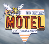 Bee Motel sign, Route 2, Havre, Montana  #everything_signage#signmongers #gas_food_lodging #signgeeks #rous_roadsigns #signofgrime #ig_signage #signhunters #rsa_streetview #ipulledoverforthis #Vintage_signage #vintagesign#abandoned #signporn#ipulledoverforthis#signmongers#sign_geeks#savethesigns#motelsigns