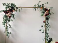 fake flowers wedding arch simple - Google Search