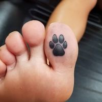 #pawprinttattoo by Freddy Payne #toetattoo #pawprint | Instagram