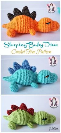 Amigurumi Baby Dinosaur Crochet Free Pattern - Crochet & Knitting