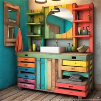 Pallet sink (rainbow)