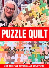 Easy Puzzle Quilt Sewing Tutorial