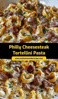 This Philly Cheesesteak Tortellini Pasta is a cheesy, flavorful fusion of two favorites! With tender steak, cheesy tortellini, and a savory sauce, it’s an irresistible dinner idea for busy nights.