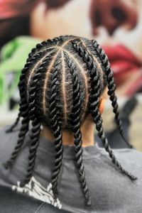 If you have long hair and don’t want to spend hours at the salon braiding your hair, cornrow twist braids are a great alternative. Maintenance tip: Wash your hair with an applicator bottler filled with water and shampoo. @gracieantoinette