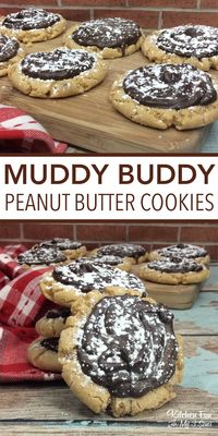 Peanut Butter Muddy Buddy Cookies recipe | yummy cookie recipe #muddybuddies #peanutbutter #cookies