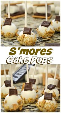 S'mores Cake Pops Tutorial - perfect s'mores dessert for a summer party!