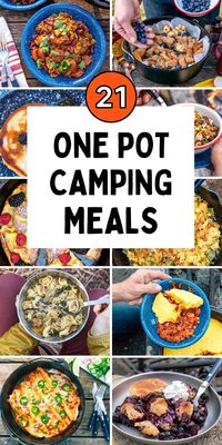 Hate doing dishes while camping? Us too! Easy to cook and easy to clean, these one pot camping meals and recipes are perfect for your next weekend in the woods.