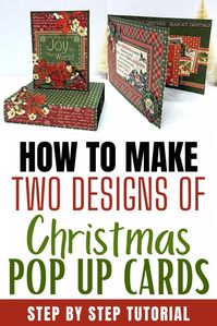 How to make two easy types of fabulous pop up cards