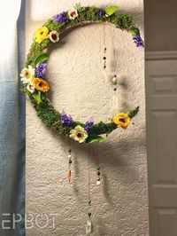 EPBOT: Dollar Tree Quick Craft: Make This Crescent Moon Wreath For Less Than $10!