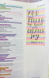 “You have filled my heart with greater joy.”