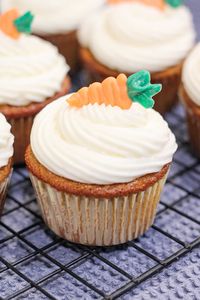 Easter is just around the corner, and what better way to celebrate than with delicious carrot cake cupcakes? These cupcakes are not only adorable and festive, but they're also a perfect addition to your Easter table. Whether you're hosting a big family gathering or just a small get-together this Easter, these cupcakes are sure to be a hit with everyone.  #carrotcake #cupcakeideas #cupcakes #springdessert #carrotcakecupcake #eastertreat #easterdessert #easter  #easterrecipes #easterideas