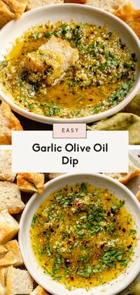 Garlic Olive Oil Dip | Ambitious Kitchen