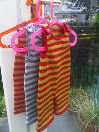 Ravelry: Stripey Baby Dungarees by Becky Smith