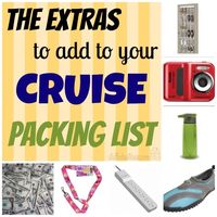 Cruise Packing List Extras - list of items that you should pack for your cruise StuffedSuitcase.com travel tip