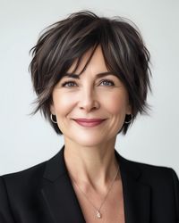 Modern Shaggy Bob, short haircuts for women over 40