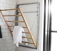 Galvanized Laundry Drying Rack #potterybarn