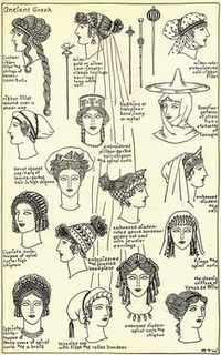 Ancient Greece women hair styles. Perfetto per una rubrica su @Novella1200aC.