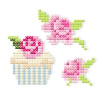 Kreuzstich mit der Stickmaschi cross stitch