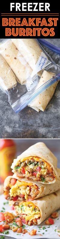 Freezer Breakfast Burritos - Damn Delicious