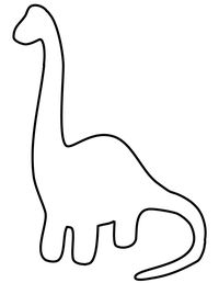 Easy Dinosaur For Toddlers Coloring Page | H & M Coloring Pages