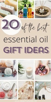 Over 20 ideas for essential oil gifts. Put these together in a gift basket or give as a gift for best friend, teachers, mom, or sister.