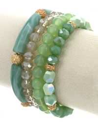 Multi-Strand beaded boho stretch bracelet.