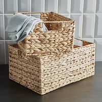 Cases of Water Hyacinth Storage Bins with Handles