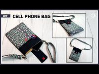 DIY Make a cell phone bag with two pockets / Easy to make crossbody bag [Tendersmile Handmade] - YouTube