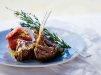 Grilled Lamb Chops with Ladolemono