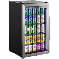 Alfresco Triple Glazed Bar Fridge With Lock And Blue Led Lights