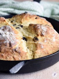 This Irish Soda Bread recipe could not be easier or more delicious, made more like a quick bread, but tastes like you labored over it all day. It's soft and hearty, with a touch of sweetness and almost tastes like a giant biscuit!