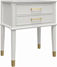 Amazon.com: CosmoLiving by Cosmopolitan Westerleigh End Table, White