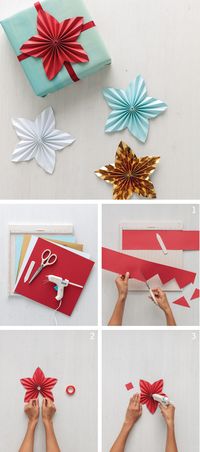 A beautiful new take on the medallion, this DIY star topper can make a plain gift more festive. All you need is hot glue and the Martha Stewart Crafts all-purpose scissors and scoring board!