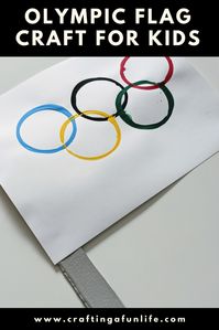 How to Make a Simple DIY Olympic Flag Craft - Crafting A Fun Life